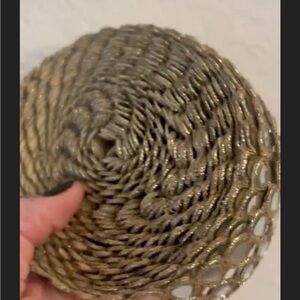 5 yards muted gold Indian mirror trim